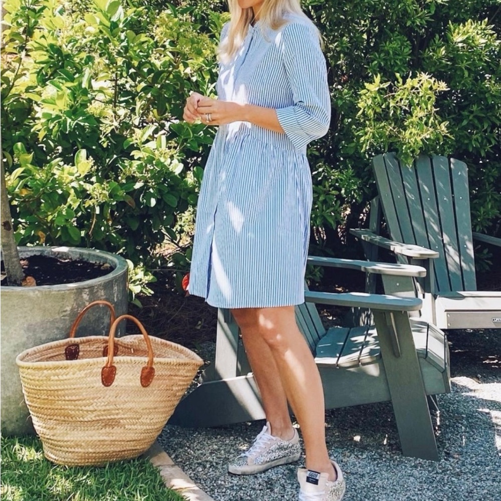 Tuckernuck Blue and White Striped Dress